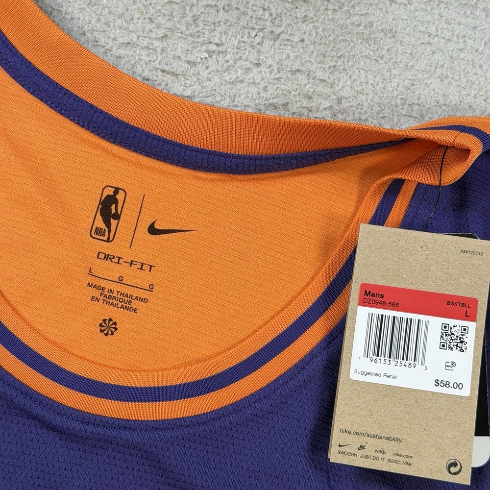 Nike Phoenix Suns Tank Top Mens Large Courtside Split DNA Performance Jersey - Picture 2 of 7